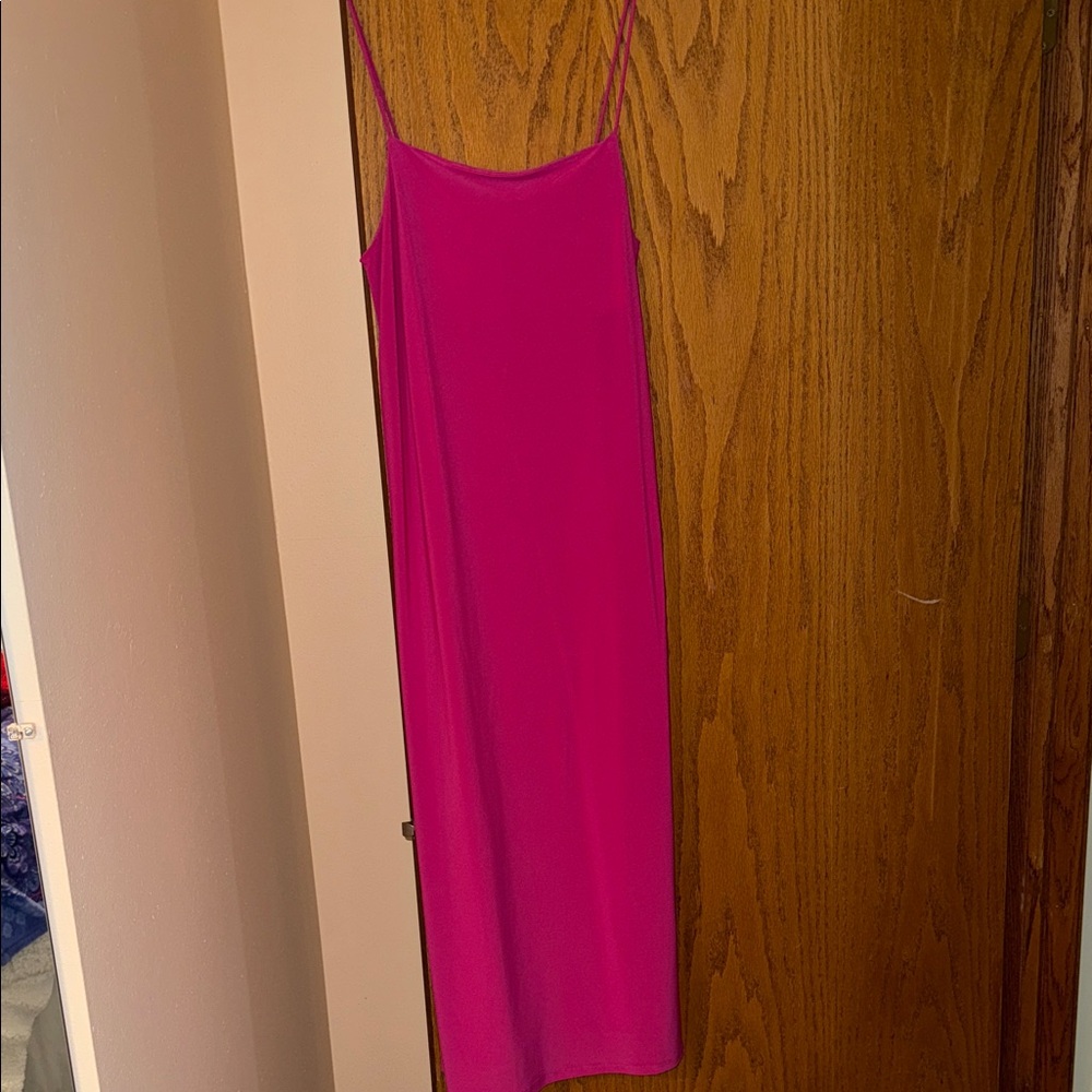 Zara Pink Jersey Slip Dress